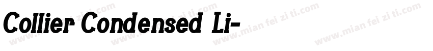 Collier Condensed Li字体转换